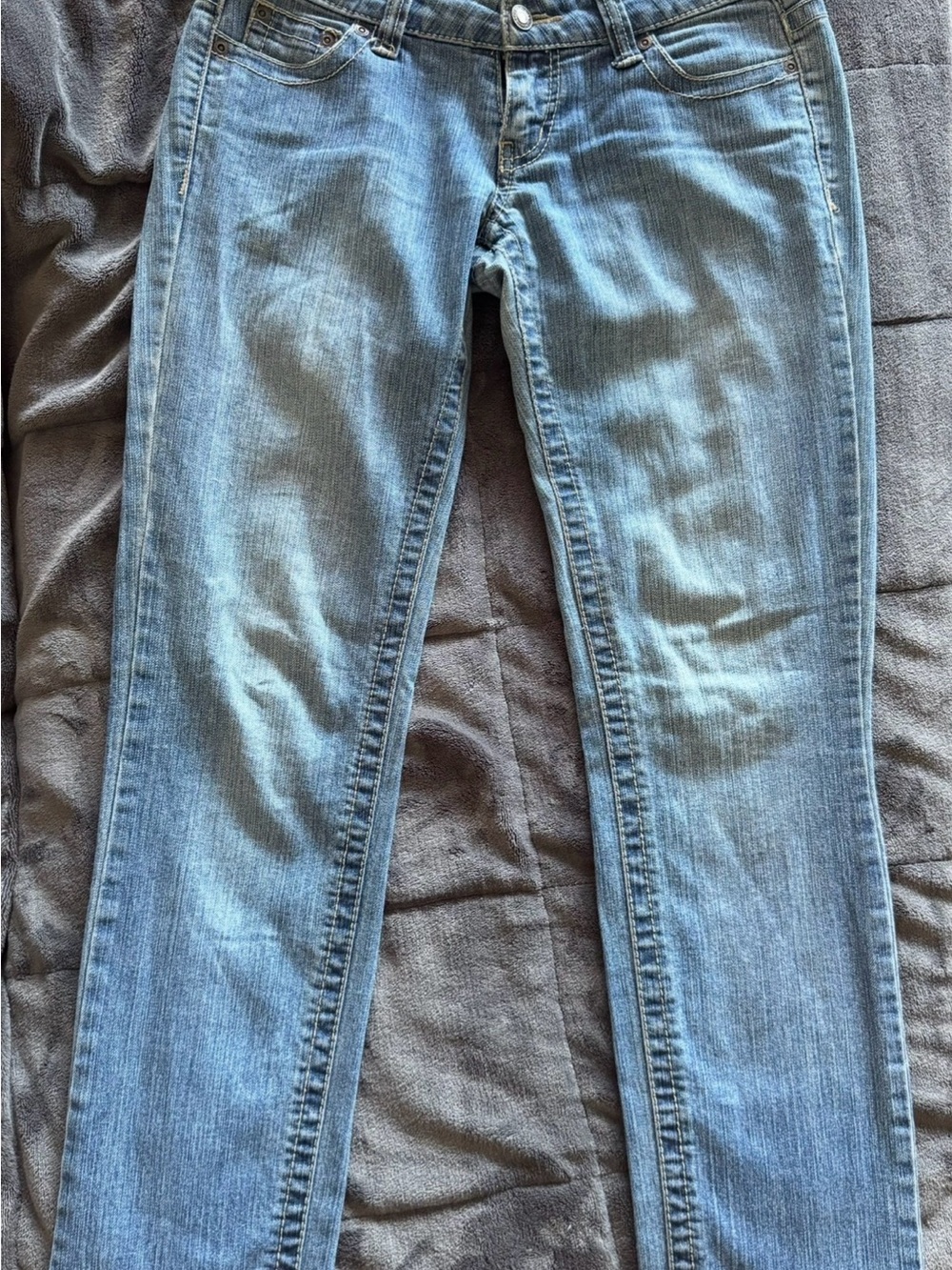 Women’s Skinny Light Blue Denim Jeans - Stretch Slim Fit